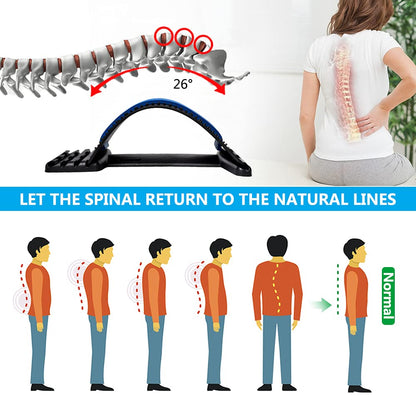 Adjustable Back Stretcher – Lumbar Support Device.