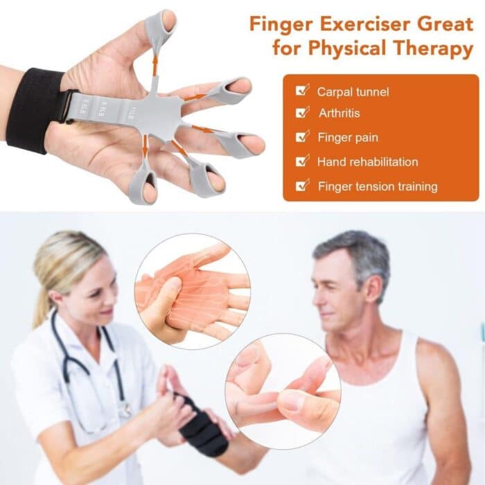 Finger Strengthener Resistance Trainer – Adjustable Hand & Finger Exerciser for Grip, Flexibility, and Rehabilitation