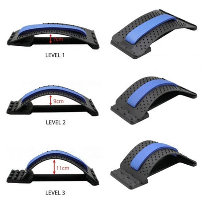 Adjustable Back Stretcher – Lumbar Support Device for Pain Relief, Posture Correction & Spine Alignment